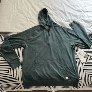 Vuori Men’s Ponto Performance 1/2 Zip Hoodie Lake Heather L